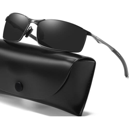 New Mens Polarized Sunglasses Driving Mirror UV400 Metal Frame Fashion Color Changing Glasses Night Vision Goggles 9 Color Cool