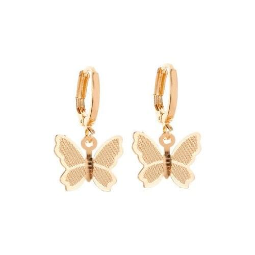 New fashionAll-match simple sweet frosted butterfly earrings earringsFor Women girl Accessories jewelry wholesale