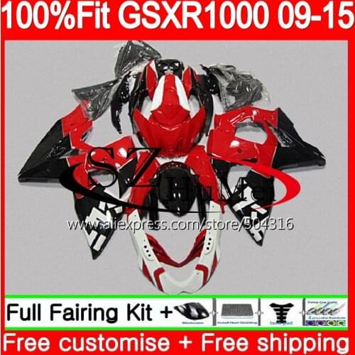 Fairing For SUZUKI GSX-R1000 K9 GSX R1000 39SH8 Red black GSXR1000 09 10 11 12 13 15 GSXR 1000 2009 2010 2011 2012 2014 2015