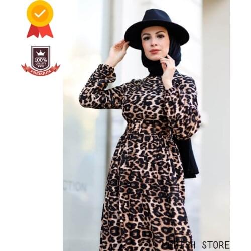 Original Cotton Velvet Muslim Dresses For Women Dubai Abaya Turkey Modest Dress Aid Moubarak Muslim Fashion Hijab