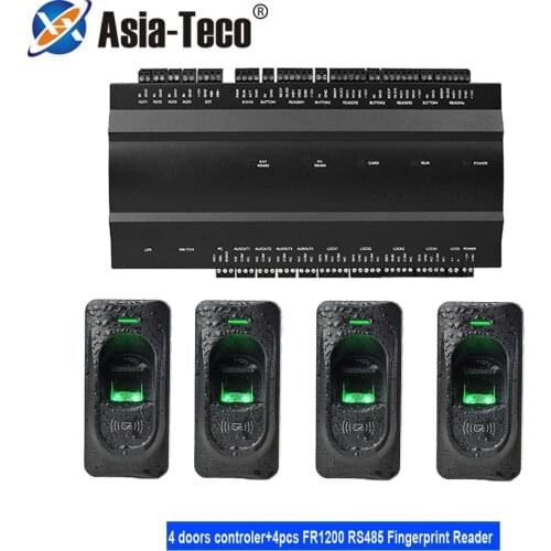 IP-based Tcp/Ip Access Control Board RS485 Communication with 125Khz FR1200 Waterproof RS485 Fingerprint Reader
