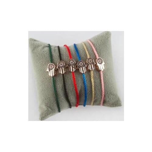 Hand figured Evil Eye Zircon Cubic Zirconia İp Bracelet