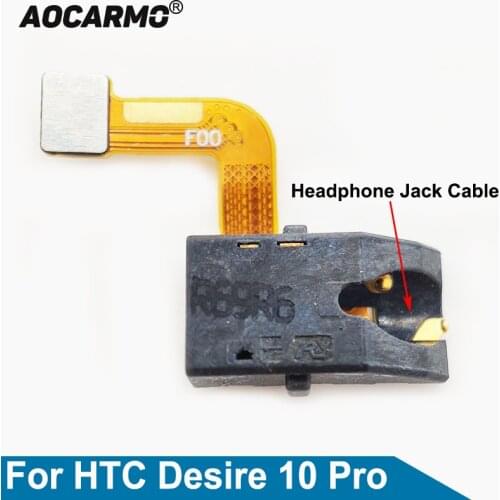 Aocarmo For HTC Desire 10 Pro Earphone Headphone Jack Port Flex Cable Repair Parts
