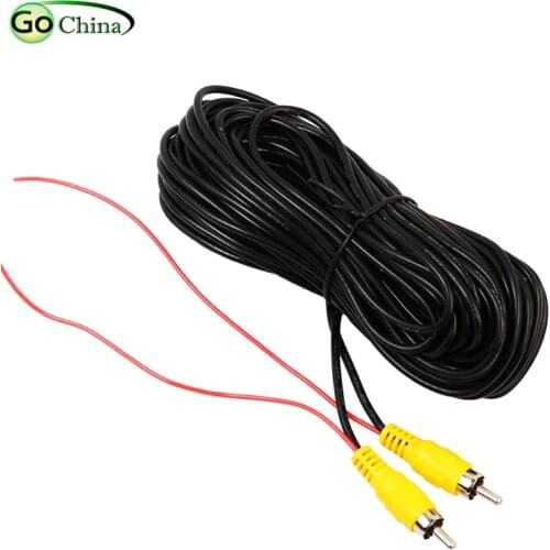 RCA Video Cable Tulip Video Cable For GPS Navigator Monitor Rearview Camera Parking Reverse Camera Video Cable 6M,10M,15M,20M
