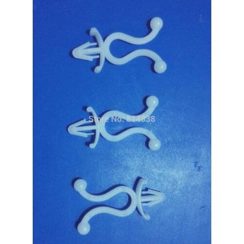 Wkooa T5510 White Plastic Nylon Wire Holder Snap Bushings Wire Mount Twist Tie