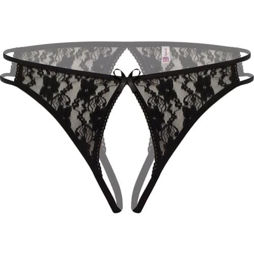 Women XS S M L XL 2XL 3XL Plus Sizes Red Black Colors Sexy Lingerie Lace Crotchless Underwear Briefs Knicker panty For Ladies