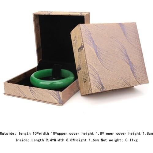 Gold Wedding Diamond Ring Jewelry Packaging Box Women Earring Pendent Bracelet Storage Jewellery Organizer Lover Engagement Gift