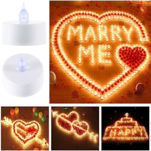 5pcs pocket Stylish Simulation Flameless No Smoke Candle atmosphere Proposal love Safe pray For Party Wedding Drop shipping
