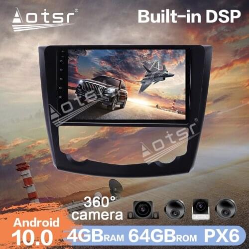 For Renault Kadjar 2015 - 2017 Android 10 4+64GB Car Multimedia Car Radio GPS Navigation DSP + 360 Camera Auto Stereo DVD Player
