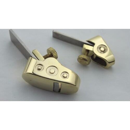 Woodworker tools, 2 pcs different sizes Mini Brass planes, Violin making tools
