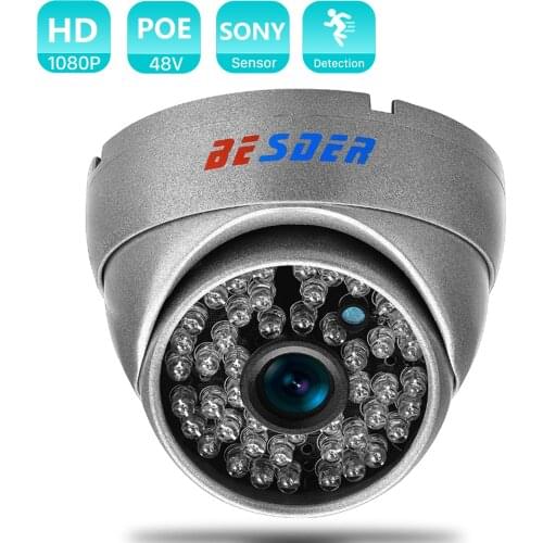 BESDER 1080P SONY STARVIS Night Vision IP Camera H.265 Metal Casing CCTV Home Security Camera 2MP IMX 307 Camera ONVIF 2.0 XMEye