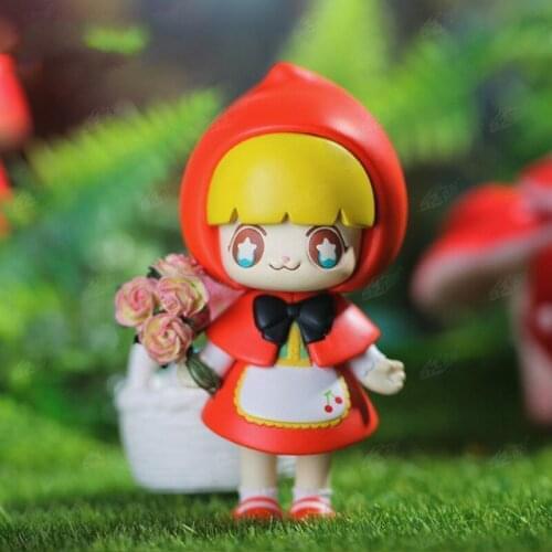 Kimmy Miki Fairy Tale Series Blind Box Little Red Riding Hood Hand-Made Big Bad Wolf Decoration Cute Girly Heart For Girl Gift