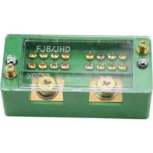 660V 30A Single Phase 2 Inlet 8 Outlet Meter Box Junction Power Distribution Terminal Block(2 Inlet 8 Outlet)
