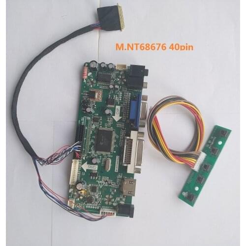 Kit For N140BGE-L22/L13 40pin LVDS 14" LED LCD 1366X768 Controller board Panel monitor VGA Screen HDMI DVI M.NT68676