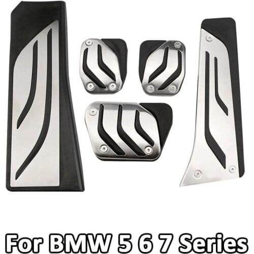 Car Pedal Cover For BMW 5 6 7 Series E65 E67 E68 F01 F02 F10 F11 F07 F12 F13 LHD Gas Brake Clutch Rest Pedals