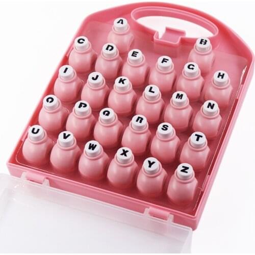 Free shipping 26 English letter / alphabet craft hole punch set Scrapbook Handmade punchers paper cutter