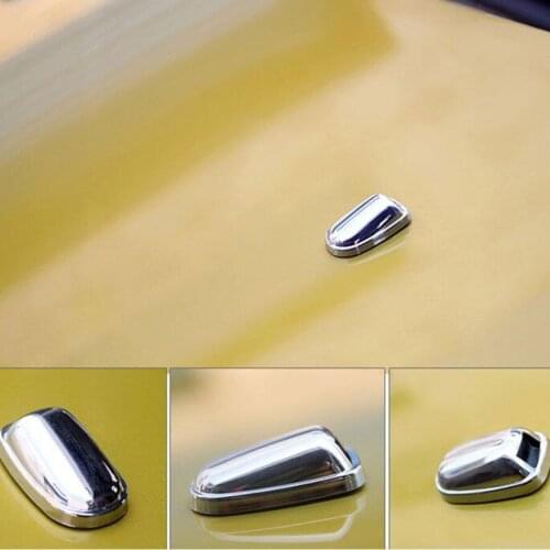 BBQ@FUKA New Auto 2pcs ABS Chrome Car Water Spray Nozzle Wiper Cover Lib Fit For Focus 2012 2013 Car Styling Car Covers