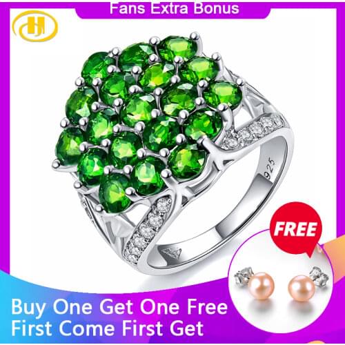 Natural Vivid Chrome Diopside Ring 4.69 Carats Solid 925 Sterling Silver Womens Gift Green Gemstone Fine Elegant Jewelry New