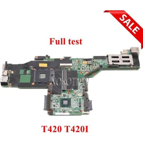 NOKOTION for Lenovo Thinkpad T420 T420I laptop motherboard FRU 04Y1933 04W2045 63Y1967 63Y1989 Mainboard QM67 DDR3
