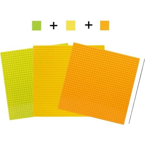 Building Blocks Baseplates 10 x 10 Inches Brickyard Base Plates for Kids Building Bricks Toys Compatible with All Major Brands