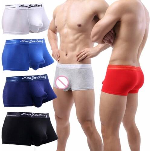 Sexy Boxer Shorts Underwear Big Penis Pouch Men Cotton Boxers Homme Underpant Male Panties Breathbale Men Shorts Plus Size
