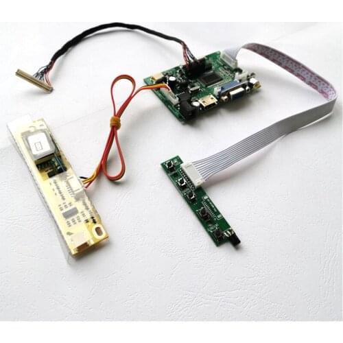 Fit QD15XL11/QD15XL15 laptops LCD monitor VGA+2AV 1024*768 LVDS 30-Pin 1CCFL inverter 15" screen controller drive board kit