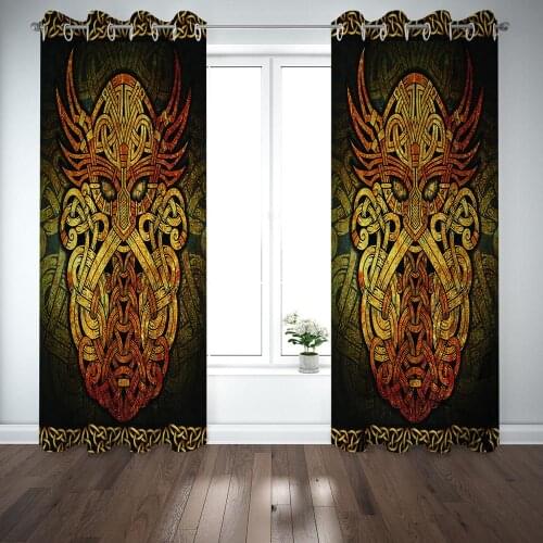 Custom 3D Creative Personalized animal geometric patterns Curtains For Living room Bedroom Blackout Sunshade Drapes Sets