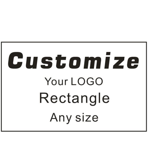 Custom Text Rectangle Sticker Custom Waterproof Label Transparent Sticker Packaging Box Logo