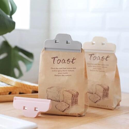 Portable Sealed Clips Food Snack Seal Sealing Bag Clips Colorful Eco-Friendly Kitchen Gadgets Home Storage Organization Tools