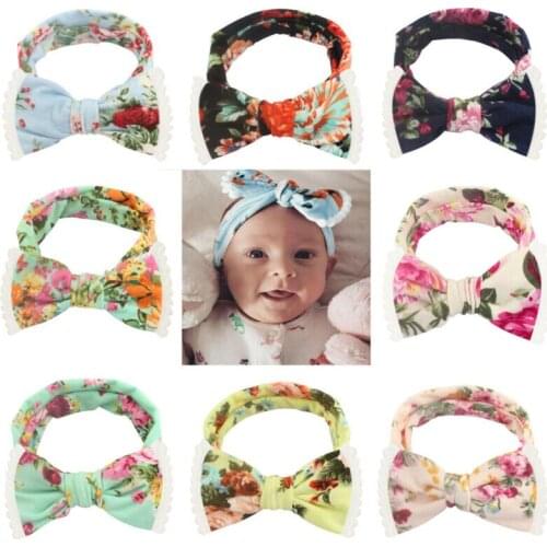 Baby Toddler Girls Kids Bunny Rabbit Bow Knot Turban Headband Hair Band Headwrap