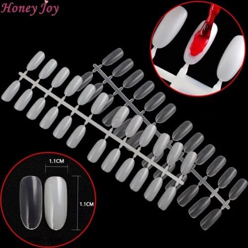 Hollow 240pcs/lot Oval False Nail Tips for Polish Gel Display Color Display Card Chart Book Art Tools Salon Accessory