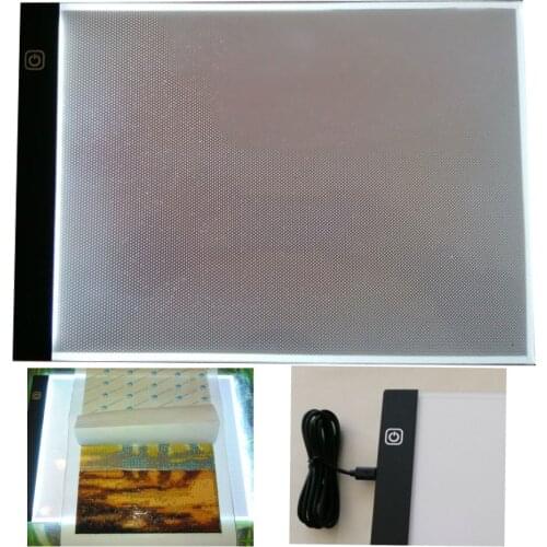 Huacan A4 A5 Diamond Painting LED Light Tablet Pad Tool Diamond Mosaic Accessories Three Level Dimmable