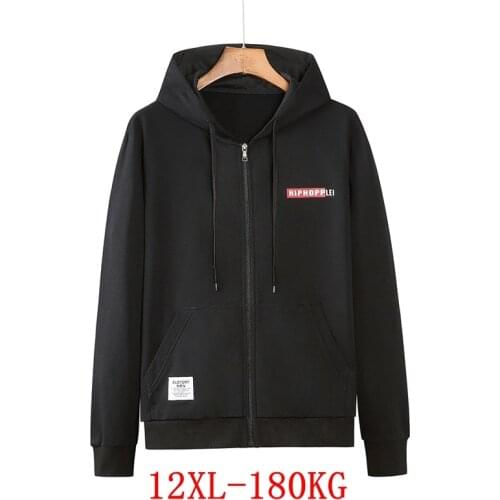Large womens 12xl 180kg Hoodie plus size 6xl 7XL 8xl 9xl 10xl spring and autumn long sleeve loose black hip hop big Sweatshirt