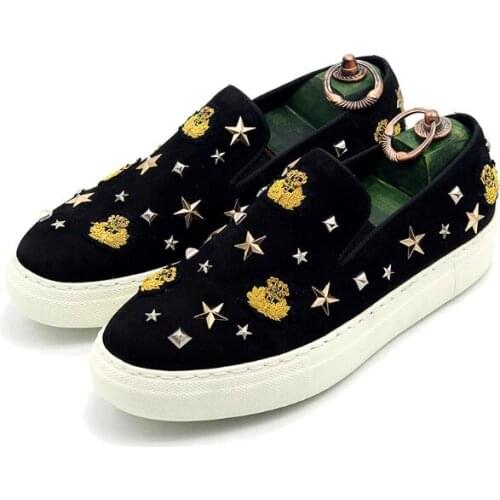 New fashion Nubuck Leather men shoes round toe slip on loafers casual shoes for men