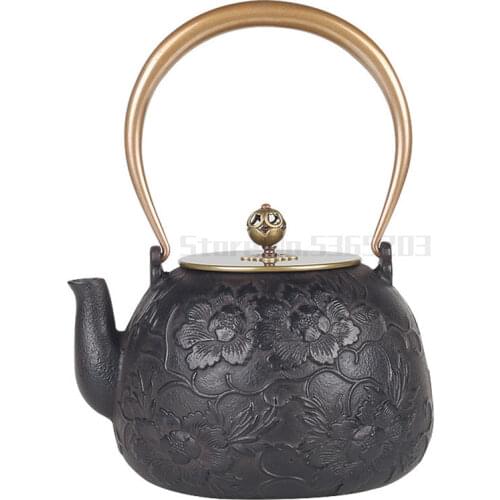 Japanese cast iron old iron pot handmade copper pot thickened copper pot boiled teapot kung fu tea set