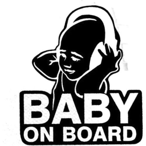 11cm*12.5cm Car Accessories Fashion Baby On Board Car Tail Warning Car Stickers C5-2045