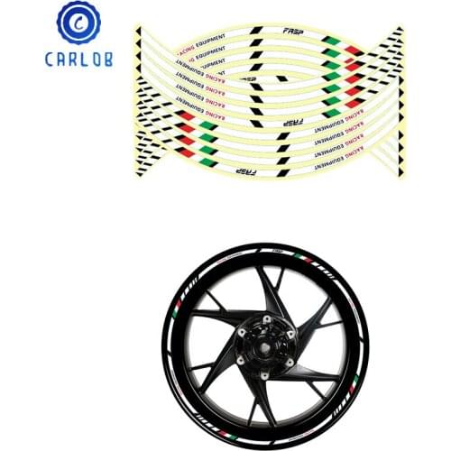 17"18" Motorcycle Wheel Tire Stickers Car Reflective Rim Tape Motorbike Accessories Auto Moto Bicycle Decals Universal for Honda