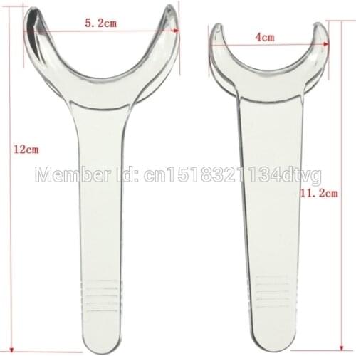 2 Pcs Teeth Whitening Dental Retractor T Type Plastic Teeth Cheek Retractor Open Mouth Home Use Examination Or Ortho Tools