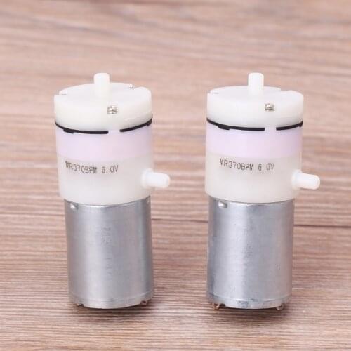 2x DC 3V-6V 5V 370 Motor Micro Mini Air Pump Vacuum For Aquarium Tank Oxygen