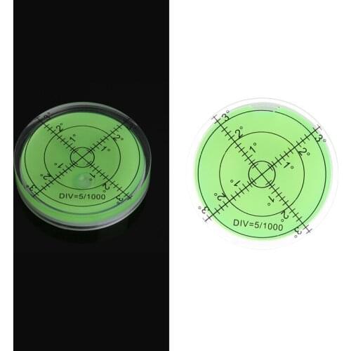 60mm Large Bubble Level Degree Mark Surface Circular Measuring Bulls Eyes