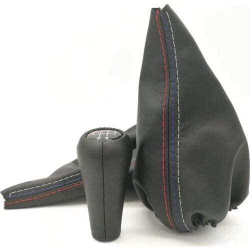 Car Gear Stick Shift Knob Boot Cover for BMW 3 Series E30 E34 E36 E46 M3 Z3 PU Leather Handbrake Gaiter Accessories