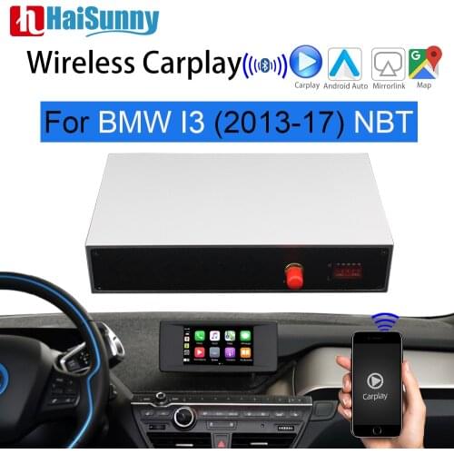 Wireless Carplay Android Auto Mirroring Decoder Retrofit Interface Box Navigation Car play For 2013-2017 BMW i3 i01 NBT System