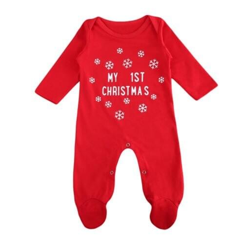 Emmababy 2019 Cute Newborn Toddler Baby Girl Clothes Romper Jumpsuit Playsuit Christmas Outfit