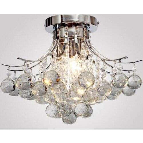 European crystal ceiling lamp modern minimalist living room lamp bedroom restaurant study clothing store ceiling lamp fixture