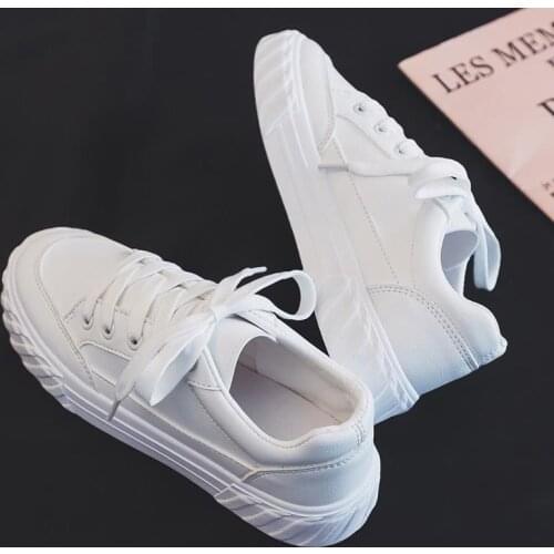 Classic White Sneakers Women Casual Canvas Shoes Female Summer Lace-Up Flat Trainers Fashion Vulcanize Shoes Zapatillas Mujer490