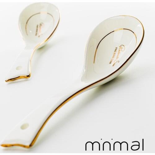 Bone china, creative design chinese rice scoop spoon set, korean ice cream ladle, japanese soup spoon, cute spoons