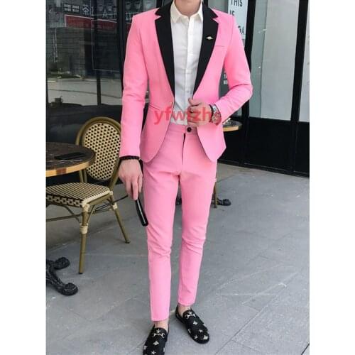 New Arrival One Button Groomsmen Notch Lapel Groom Tuxedos Men Suits Wedding/Prom Best Blazer ( Jacket+Pants+Tie) D146
