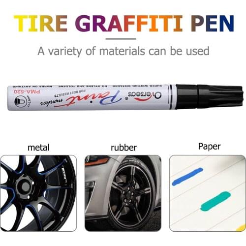 Professional Waterproof Car Coat Scratch Remover Clear Repair Pen Auto Tire Tread Permanent Painting Marker Graffiti Pens