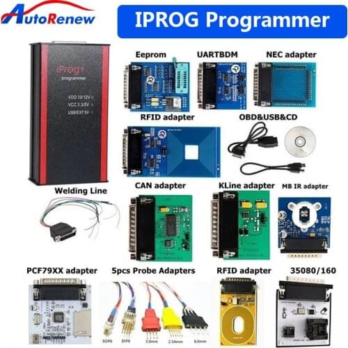 Iprog + Iprog Pro Programmer Support IMMO + Mileage Correction + Airbag Reset to the year 2019 Replace Carprog / Full / Digiprog