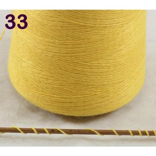 Sales 1X500g high quality 100% pure cashmere warm soft hand-woven tower yarn Corn Yellow 262-5033
